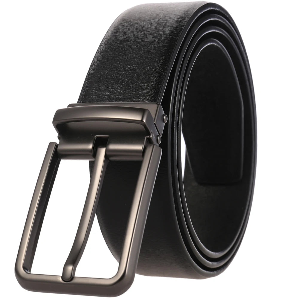 JMT-119562 Adjustable Alloy Pin Buckle Perforated Belt - Model LY35-21746-4