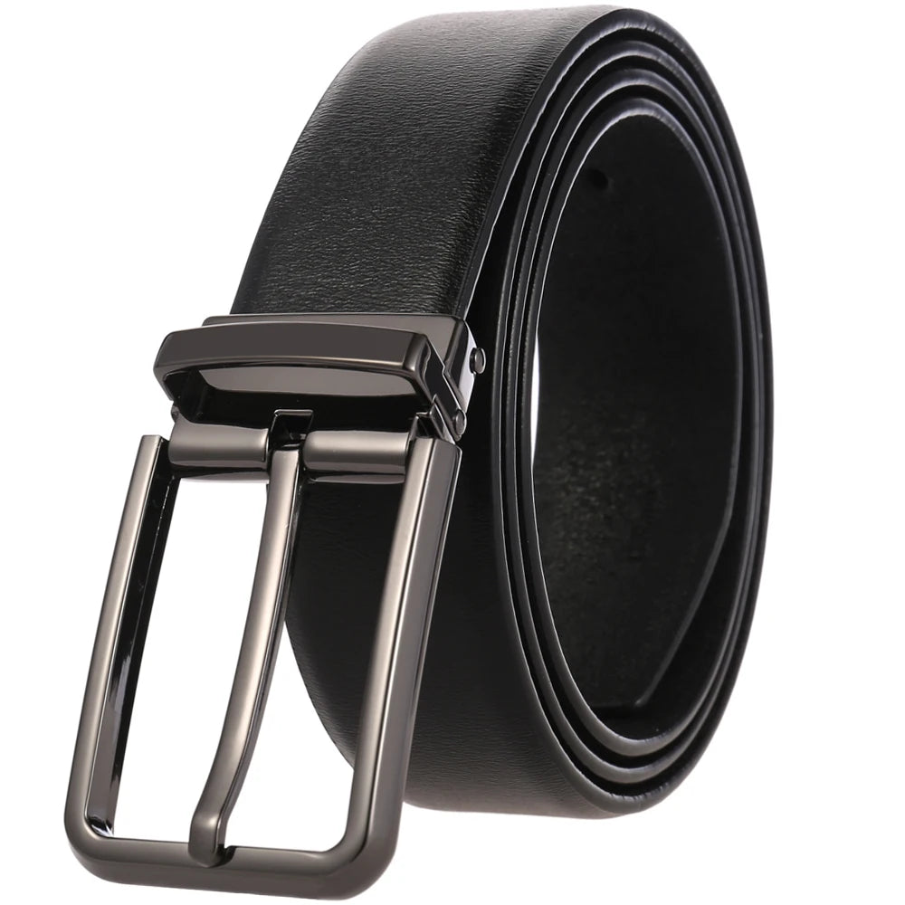 JMT-119562 Adjustable Alloy Pin Buckle Perforated Belt - Model LY35-21746-4
