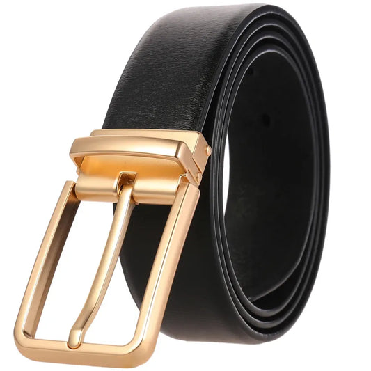 JMT-119562 Adjustable Alloy Pin Buckle Perforated Belt - Model LY35-21746-4