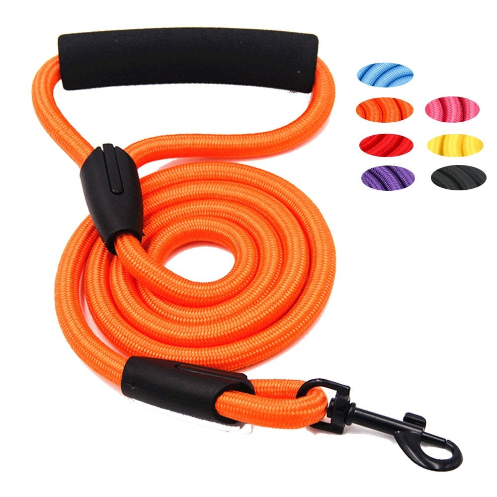 JMT-119626 Durable Nylon Dog Leash with Hand-Holding Design - 1.2m Variety of Colors Available