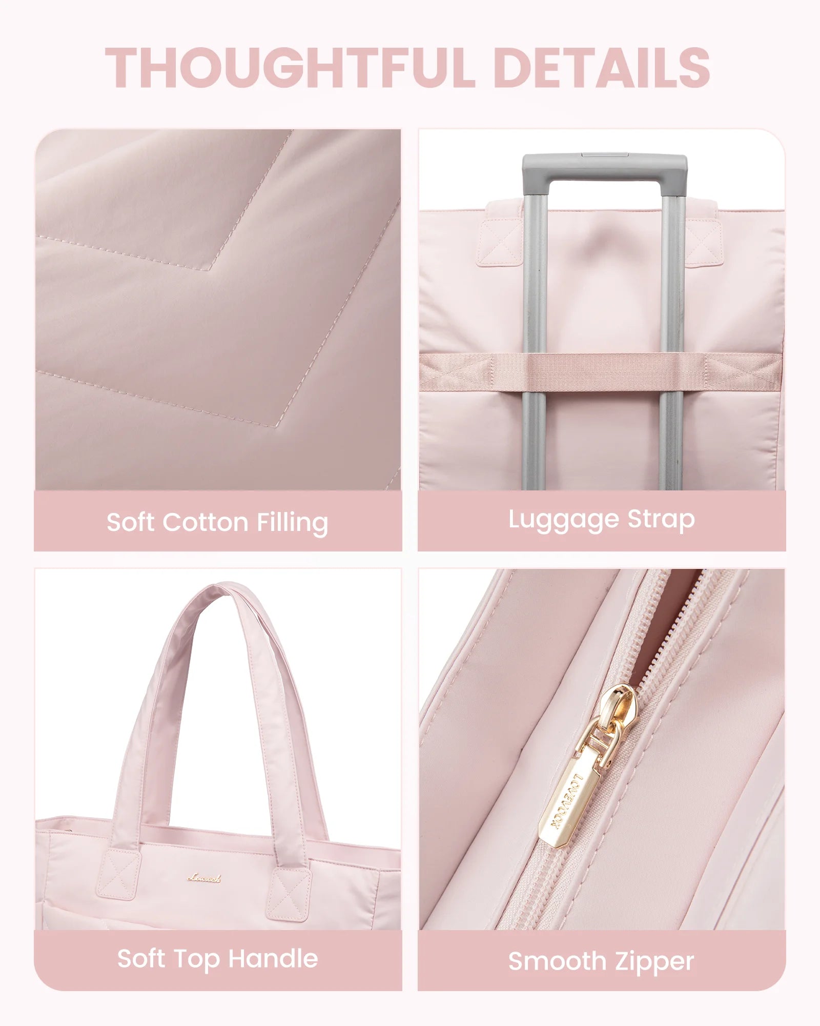JMT-119626 Puffer Quilted Laptop Tote Bag for Women, 15.6 Inch Large Travel Shoulder Handbag