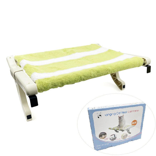 JMT-119818 Universal Cat Bed Hammock for All Seasons - Window-Mounted with Plush Cloth Comfort