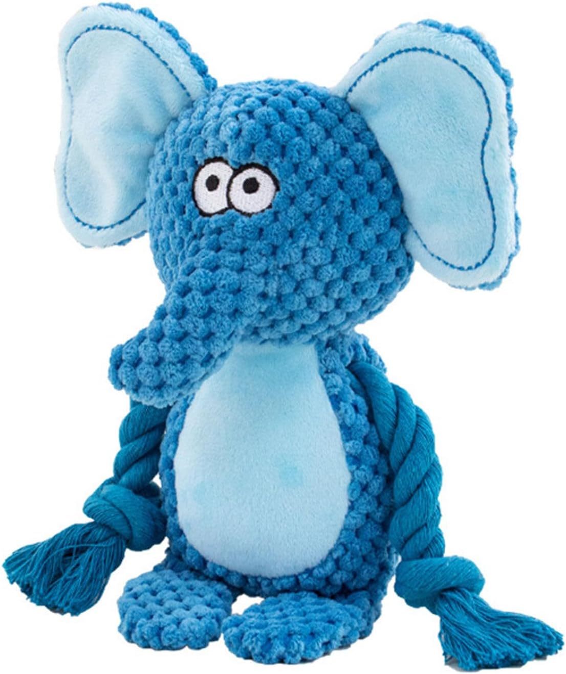 JMT-119946 Interactive Squeaky Plush Dog Toy with Crinkle Paper and Cotton Rope for Small to Medium Dogs