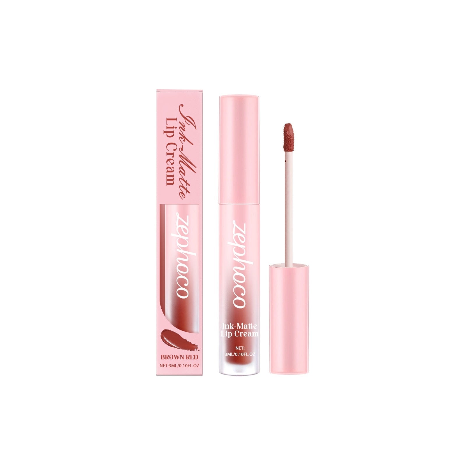 JMT-120074 Matte Finish Lip Cream - Long-Lasting Formula with Nourishing Ingredients, 1.7x11.6cm