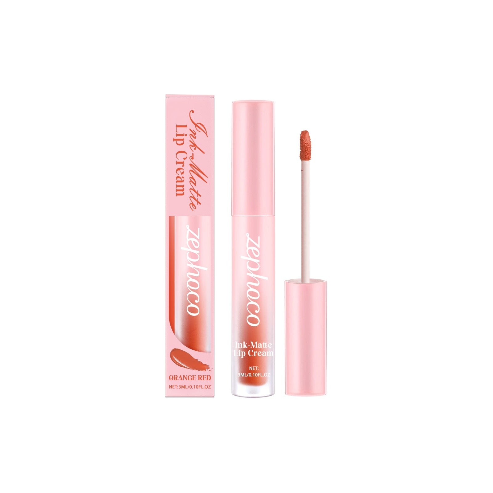 JMT-120074 Matte Finish Lip Cream - Long-Lasting Formula with Nourishing Ingredients, 1.7x11.6cm