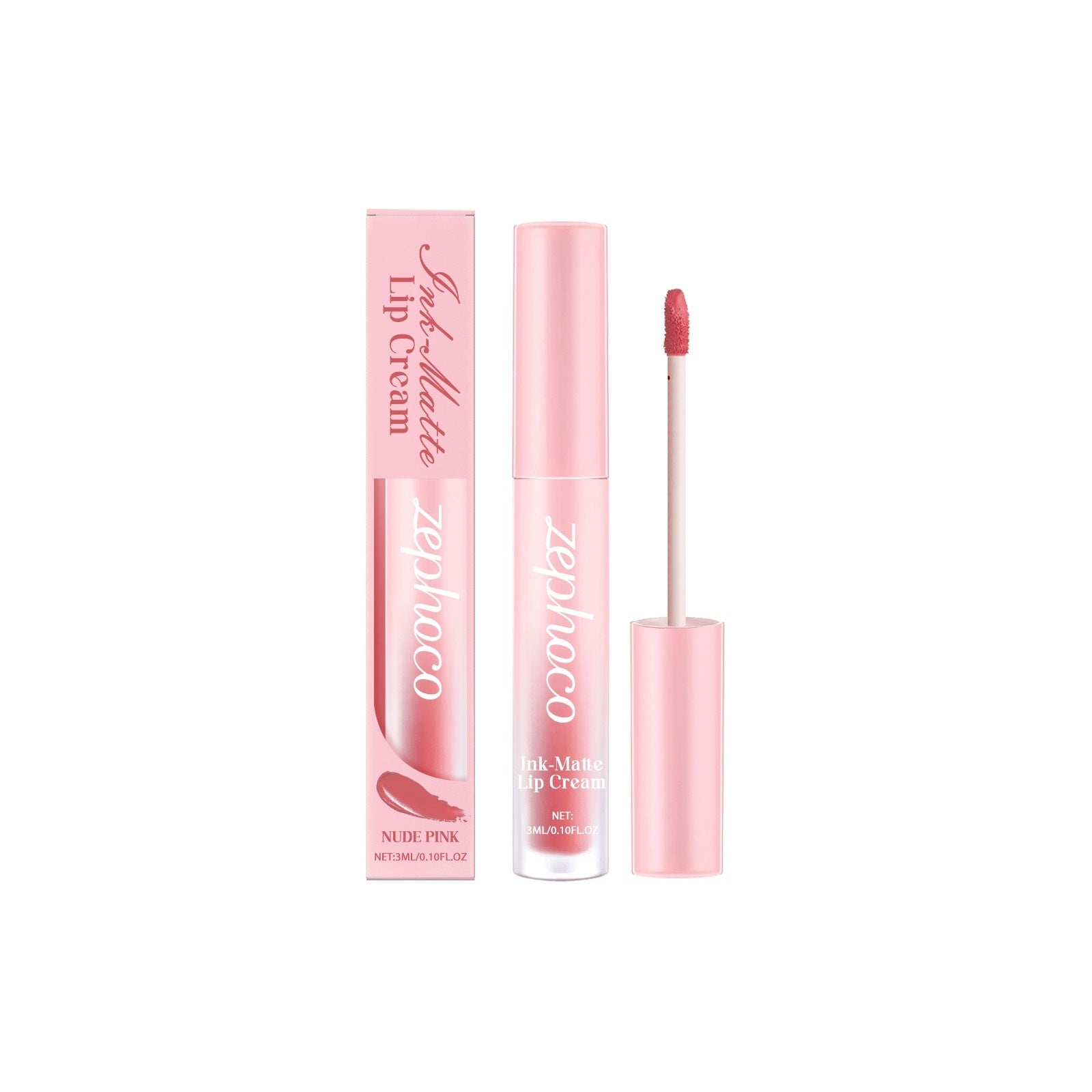 JMT-120074 Matte Finish Lip Cream - Long-Lasting Formula with Nourishing Ingredients, 1.7x11.6cm