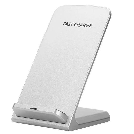 JMT-120650 Vertical Bracket Dual Coil Wireless Charger - 10W Fast Charging, QI Standard, Compatible with Various Devices