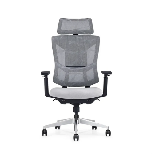 JMT-120714 Luxury Ergonomic Mesh Office Chair with Footrest - Executive Recliner for Managers