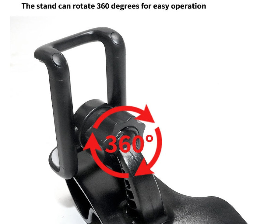 JMT-120970 360-Degree Rotating Car Clip Phone Holder - Adjustable & Stable Design in Black Gray