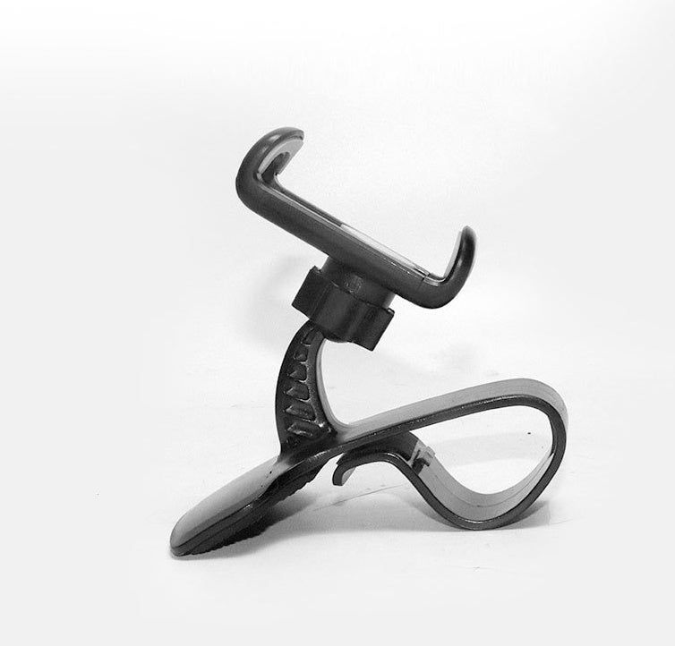 JMT-120970 360-Degree Rotating Car Clip Phone Holder - Adjustable & Stable Design in Black Gray