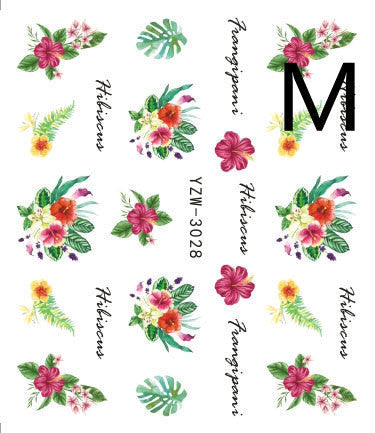 JMT-121418 Black Butterfly Water Nail Art Stickers - Simple and Stylish Design, 6.2 x 5.5 CM