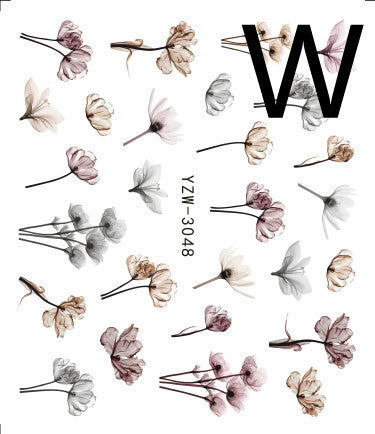 JMT-121418 Black Butterfly Water Nail Art Stickers - Simple and Stylish Design, 6.2 x 5.5 CM