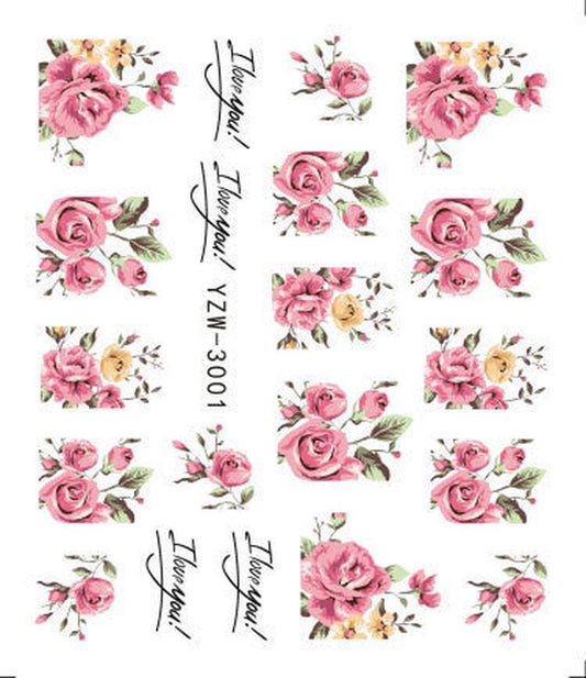 JMT-121418 Black Butterfly Water Nail Art Stickers - Simple and Stylish Design, 6.2 x 5.5 CM