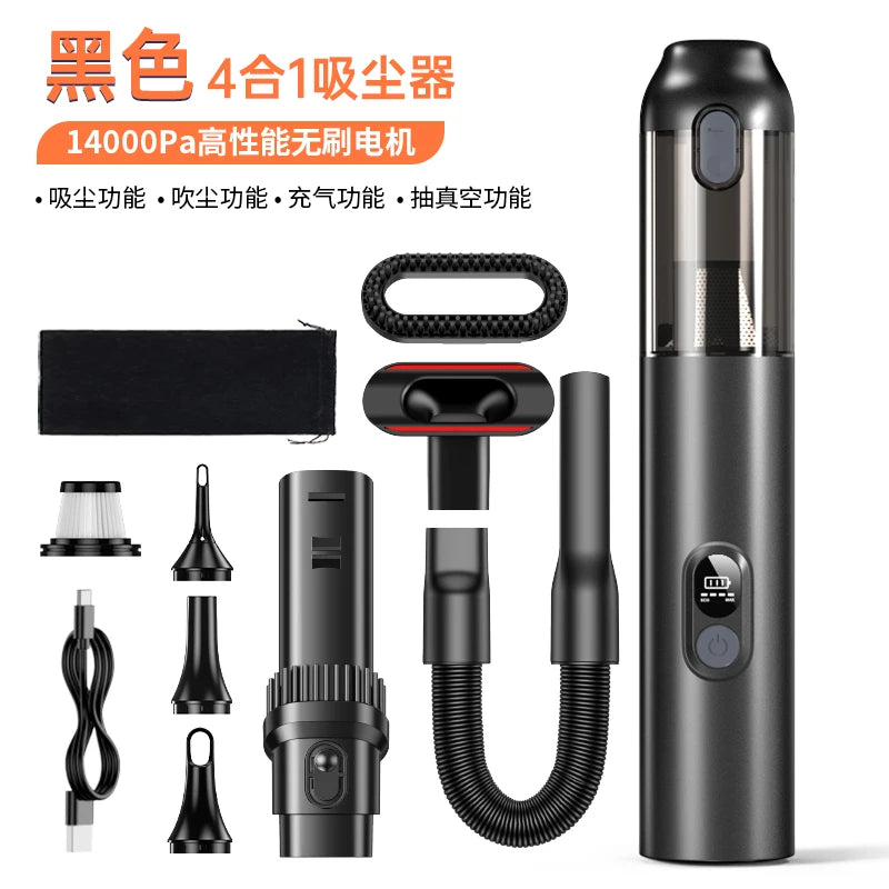 JMT-121418 Cordless 4-in-1 Handheld Vacuum Cleaner with Brushless Motor and Strong Suction for Car and Home Use