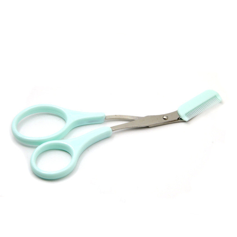 JMT-121546 Eyebrow Trimmer Scissors with Built-in Comb for Precision Grooming and Shaping