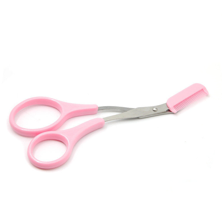 JMT-121546 Eyebrow Trimmer Scissors with Built-in Comb for Precision Grooming and Shaping