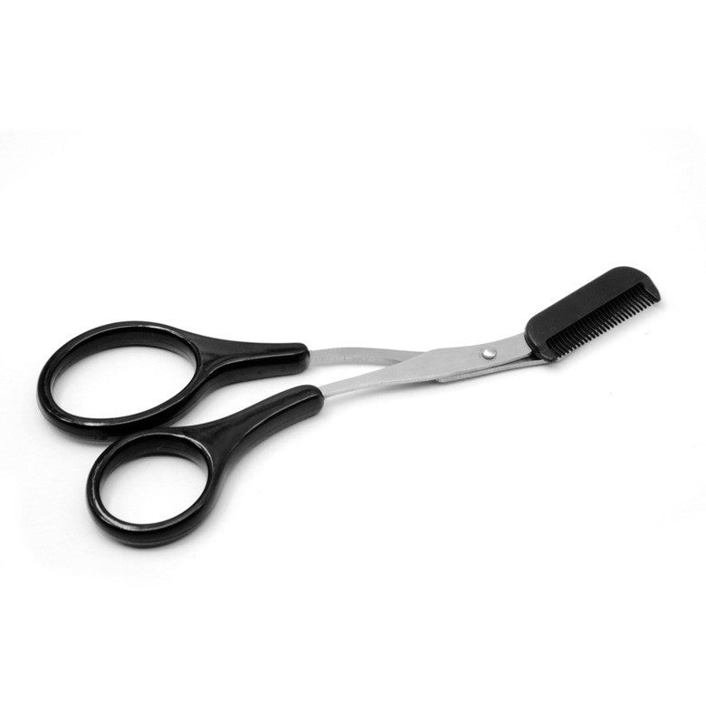 JMT-121546 Eyebrow Trimmer Scissors with Built-in Comb for Precision Grooming and Shaping