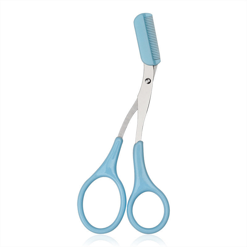 JMT-121546 Eyebrow Trimmer Scissors with Built-in Comb for Precision Grooming and Shaping