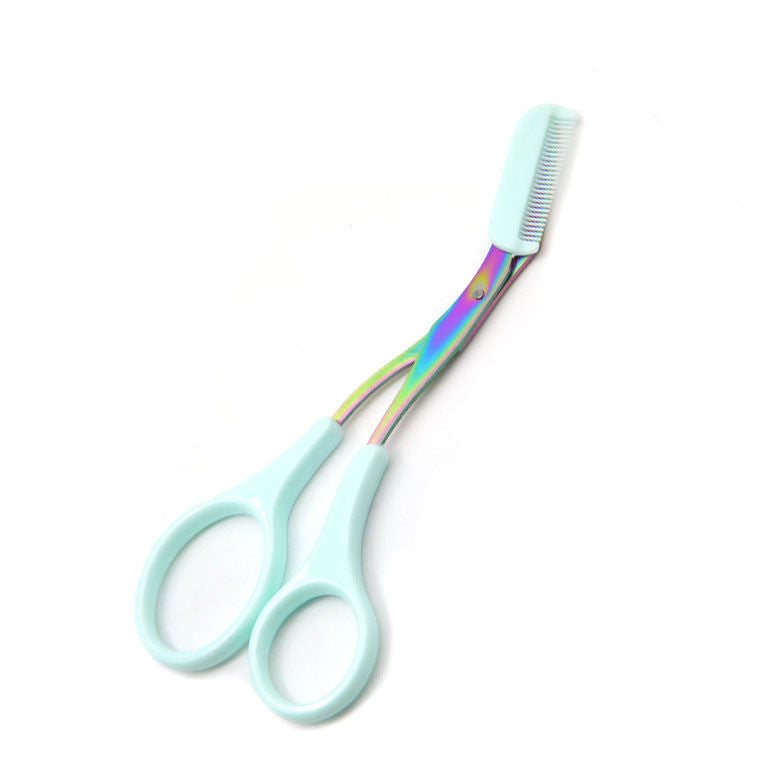 JMT-121546 Eyebrow Trimmer Scissors with Built-in Comb for Precision Grooming and Shaping