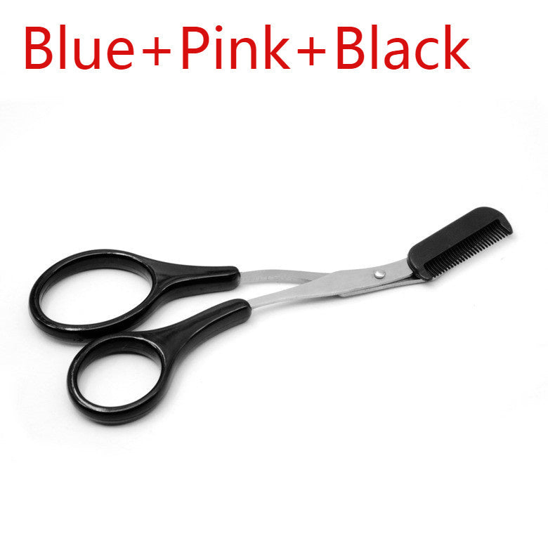 JMT-121546 Eyebrow Trimmer Scissors with Built-in Comb for Precision Grooming and Shaping