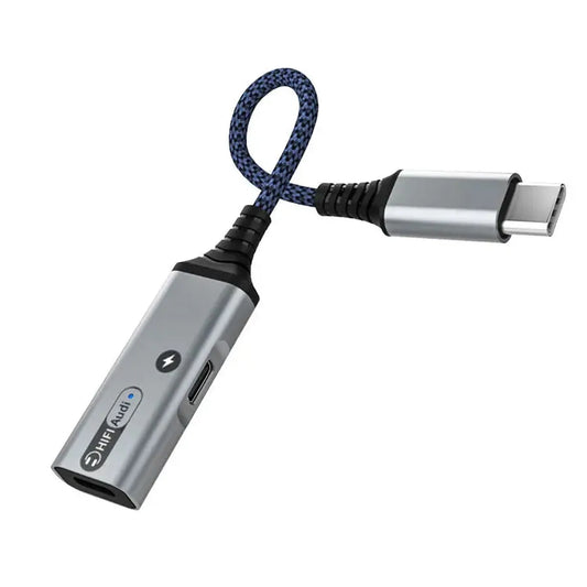 JMT-121610 2 in 1 USB C Headphone and Charger Adapter for iPhone 15/15 Pro and Samsung Devices