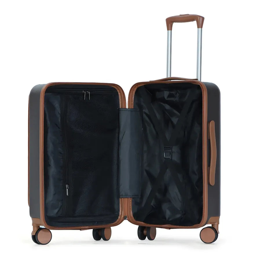 JMT-121674 Stylish ABS Trolley Luggage Set with Laptop Front Pocket for Travel