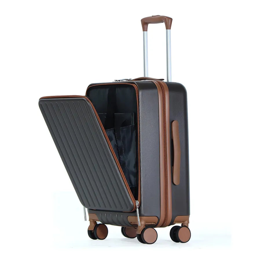 JMT-121674 Stylish ABS Trolley Luggage Set with Laptop Front Pocket for Travel