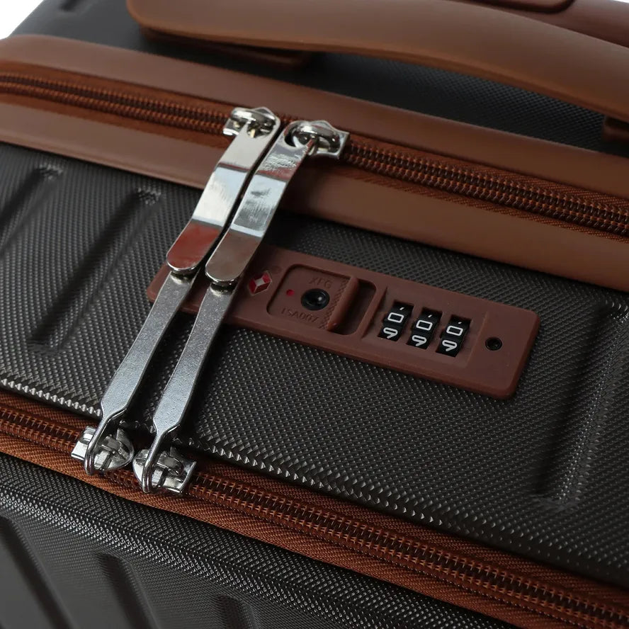 JMT-121674 Stylish ABS Trolley Luggage Set with Laptop Front Pocket for Travel