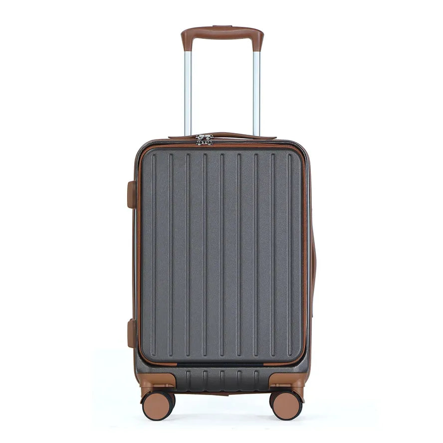 JMT-121674 Stylish ABS Trolley Luggage Set with Laptop Front Pocket for Travel