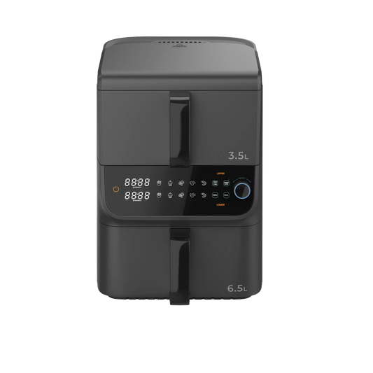 JMT-121866 10L Dual Core Air Fryer with Digital Display - Oil-Free Multi-functional Cooking Appliance