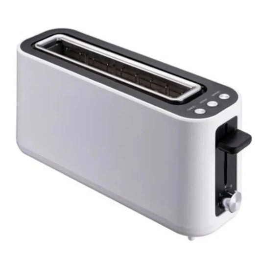 JMT-122058 2-Slice Smokeless Electric Toaster - 900W Long Slot Design for Efficient Toasting in Home Kitchens