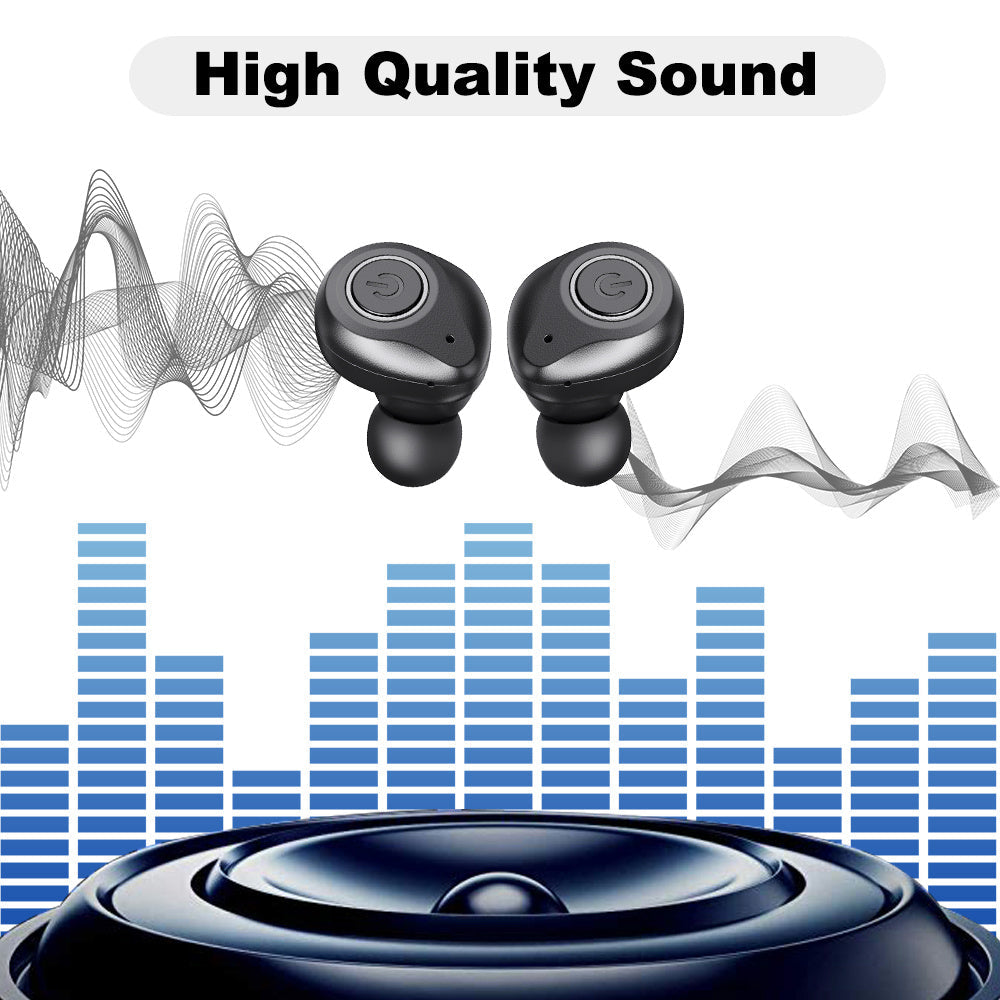 JMT-122250 Bluetooth Wireless Headset with Music Control and Hands-Free Calling