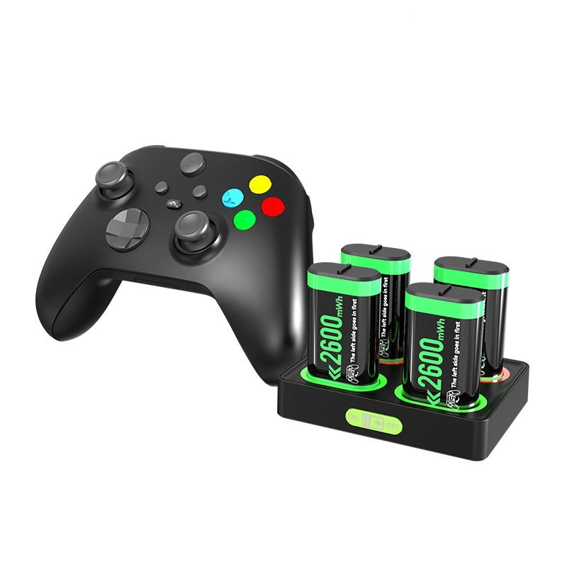 JMT-122442 Battery Charging Base for Xbox One and Xbox Series S/X Controllers, Portable Design, ABS Material