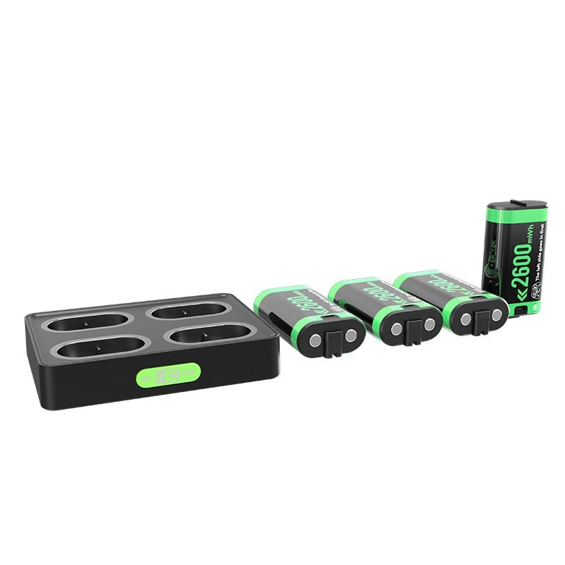 JMT-122442 Battery Charging Base for Xbox One and Xbox Series S/X Controllers, Portable Design, ABS Material