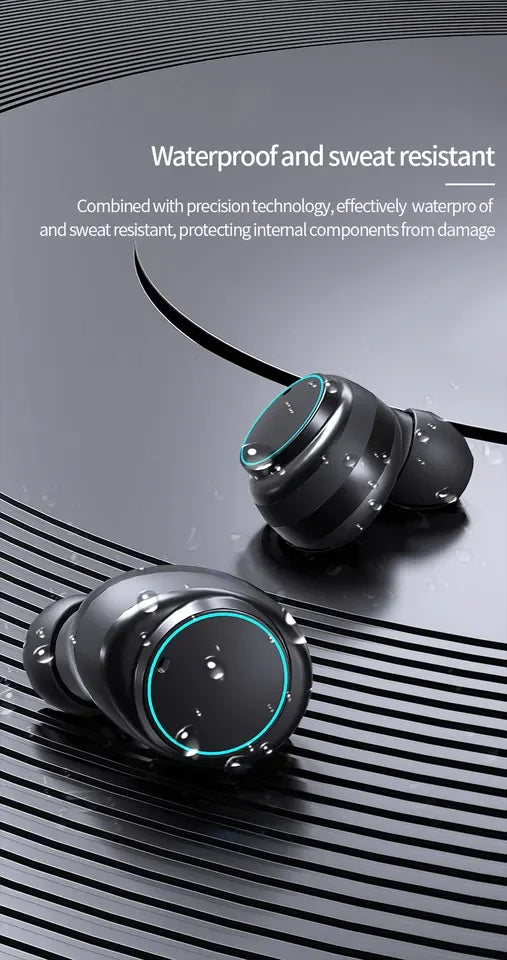 JMT-122442 Wireless Sports Stereo Earbuds with Intelligent Power and Binaural Noise Reduction