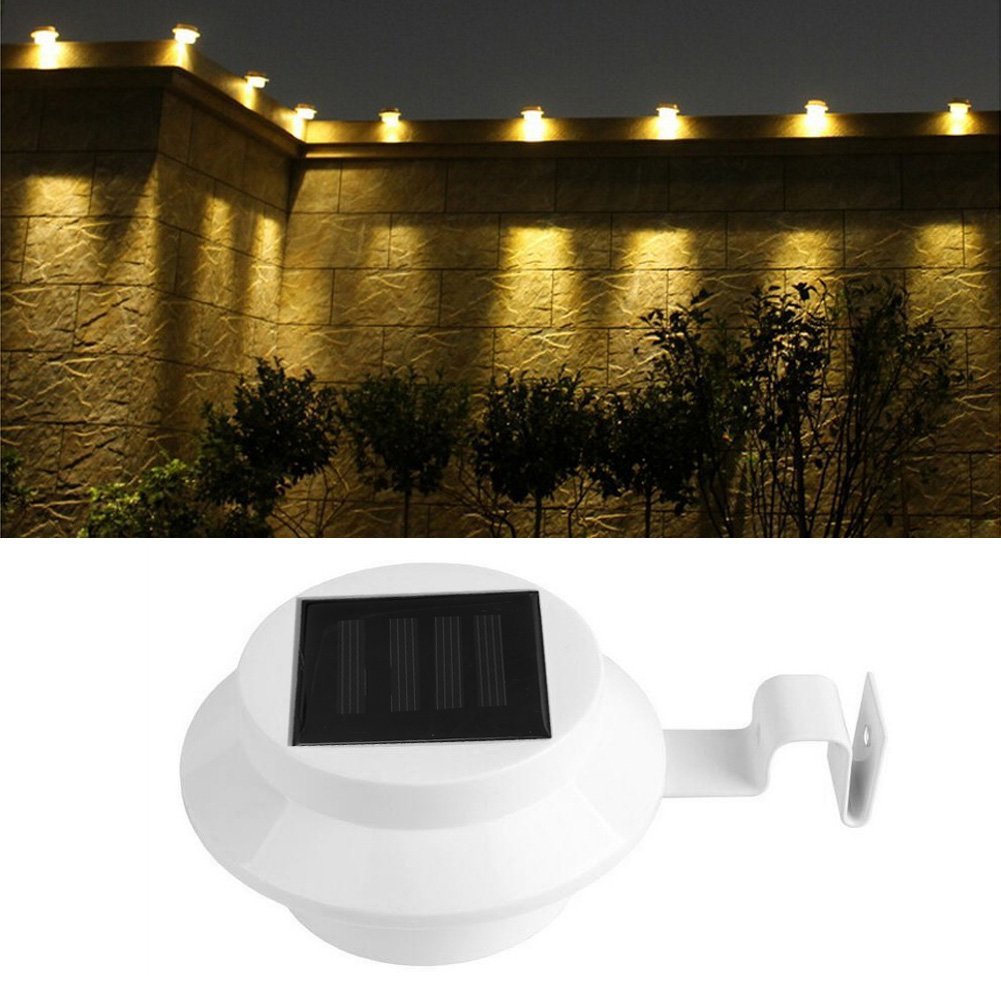 JMT-122762 Solar-Powered 3-LED Wall Light for Corridors and Outdoor Spaces