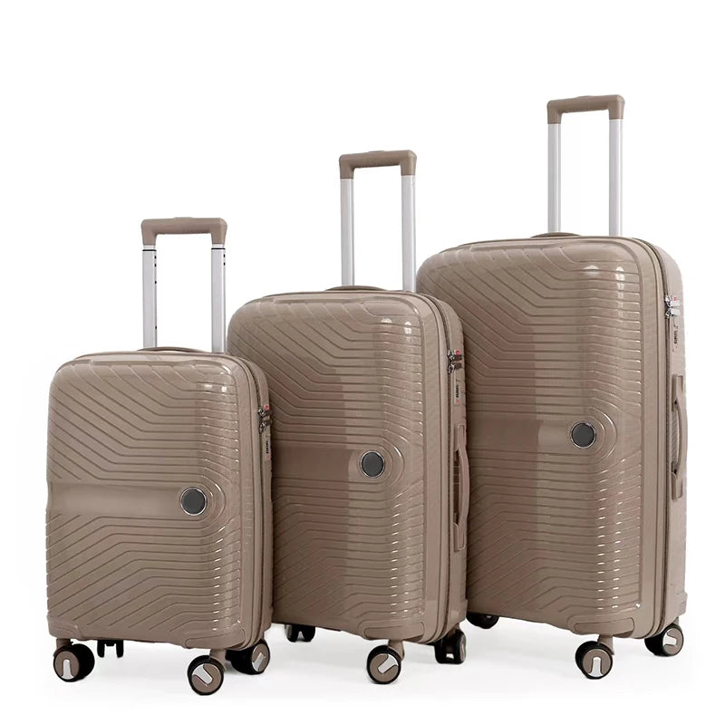 JMT-123146 Soft ABS Luggage Set with Trolley - 20, 24, 28 Inch Travel Suitcases