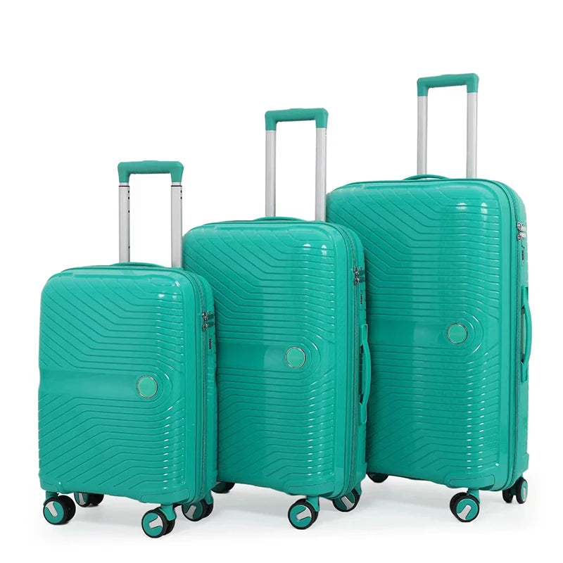 JMT-123146 Soft ABS Luggage Set with Trolley - 20, 24, 28 Inch Travel Suitcases
