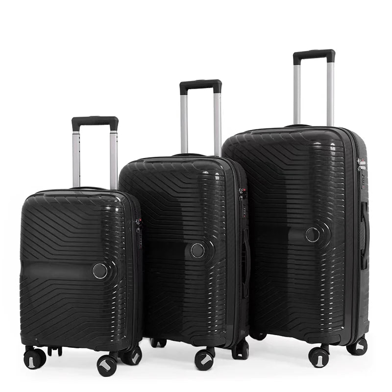 JMT-123146 Soft ABS Luggage Set with Trolley - 20, 24, 28 Inch Travel Suitcases