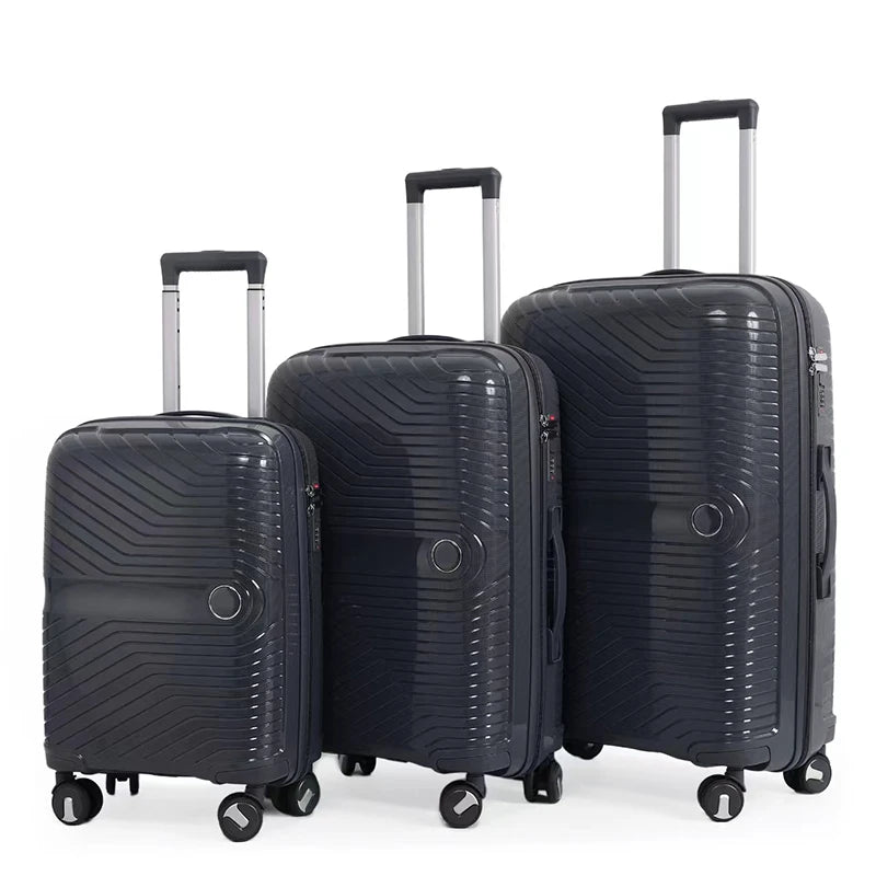 JMT-123146 Soft ABS Luggage Set with Trolley - 20, 24, 28 Inch Travel Suitcases