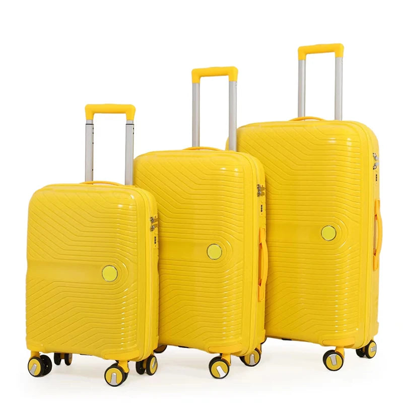 JMT-123146 Soft ABS Luggage Set with Trolley - 20, 24, 28 Inch Travel Suitcases