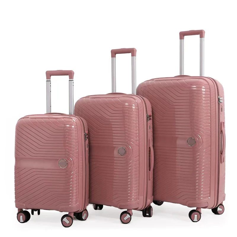 JMT-123146 Soft ABS Luggage Set with Trolley - 20, 24, 28 Inch Travel Suitcases