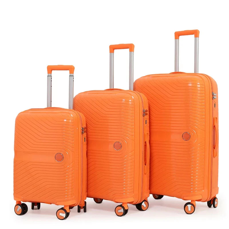 JMT-123146 Soft ABS Luggage Set with Trolley - 20, 24, 28 Inch Travel Suitcases