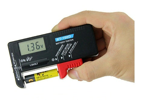 JMT-124042 Universal Battery Tester with Digital Display – Check AA, AAA, C, D, 9V & More