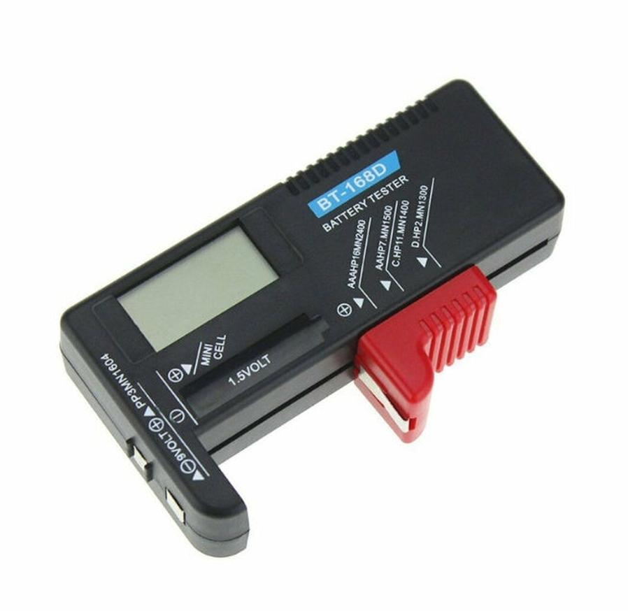 JMT-124042 Universal Battery Tester with Digital Display – Check AA, AAA, C, D, 9V & More