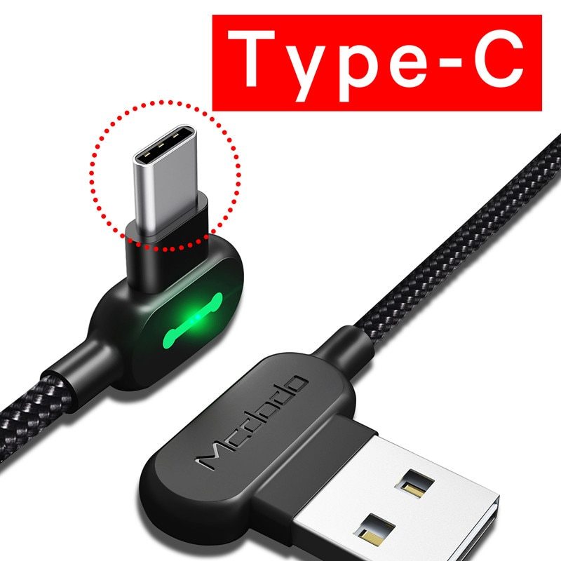 JMT-124106 90 Degree Gaming USB Charger for iPhone - 1.8m Fast Micro USB Data Cable with Intelligent Charging Protection