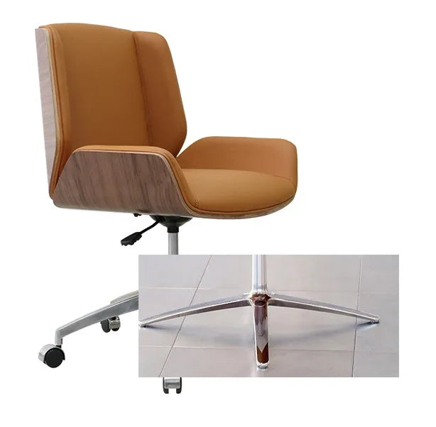 JMT-124170 Ergonomic Gold Office Computer Chair HE-534 with Steel Feet and Plastic Material