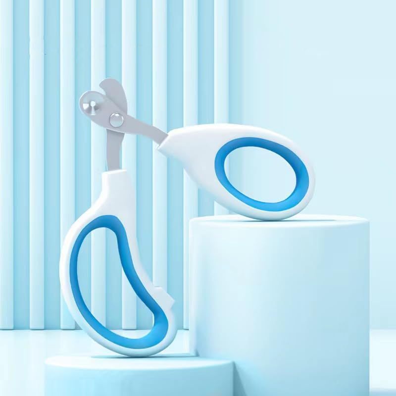 JMT-124234 Pet Nail Clippers with Circular Cut Hole - Sharp Angled Blade, Comfortable Grip, Safe Trimming for Cats, Birds, and Reptiles