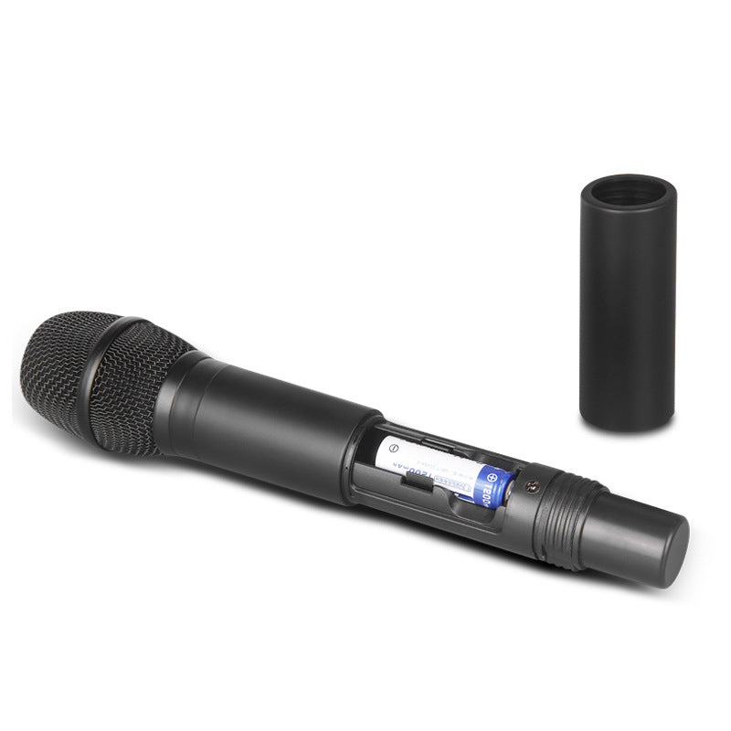 JMT-124426 Dual Wireless Professional Microphone System with FM Modulation and Dual Channels