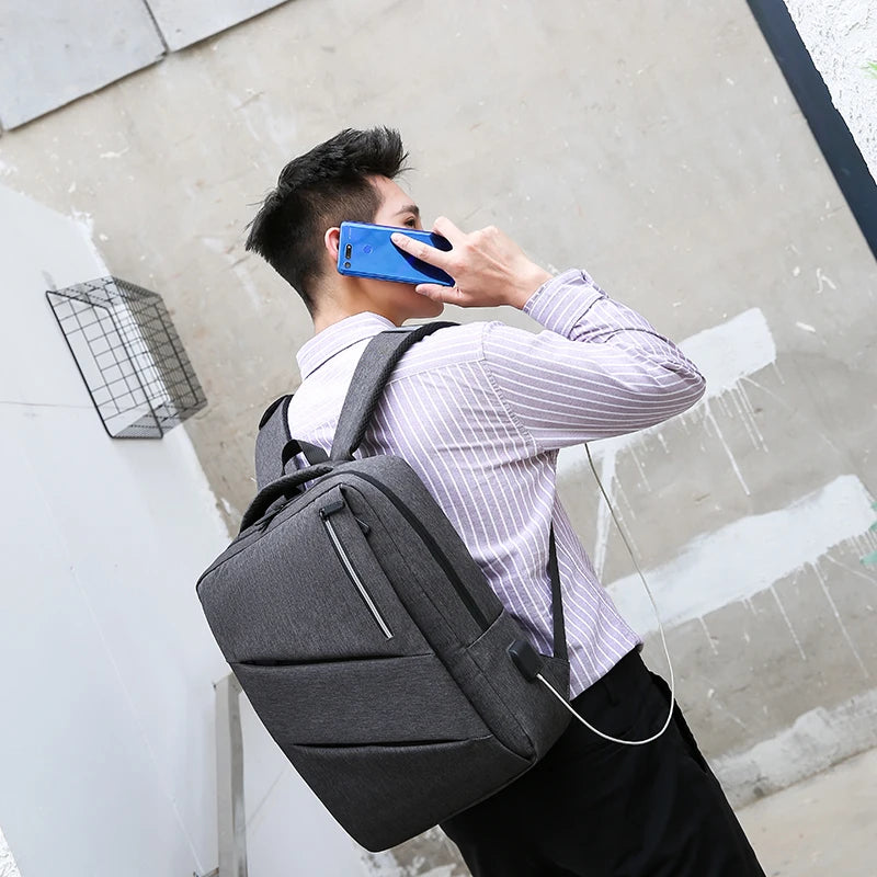 JMT-124426 Versatile USB Charging Backpack for Business Travel and Daily Use, Suitable for Men and Women